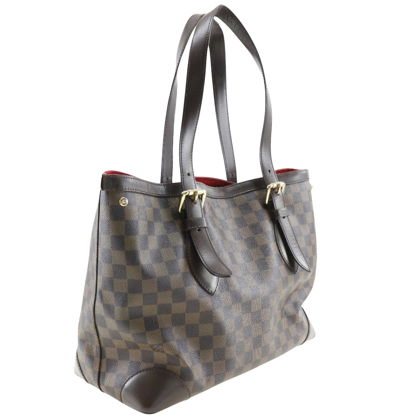 Louis Vuitton Hampstead, Brown, Canvas, shoulder