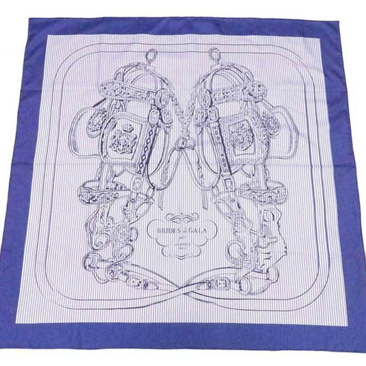 Hermès Carré 90, Blue, Silk, scarf