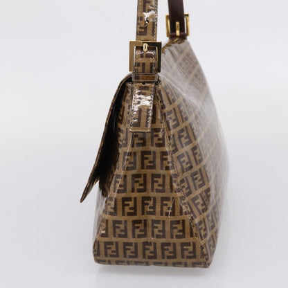 Fendi Baguette Patent Leather, Beige, Patent Leather, Handbag