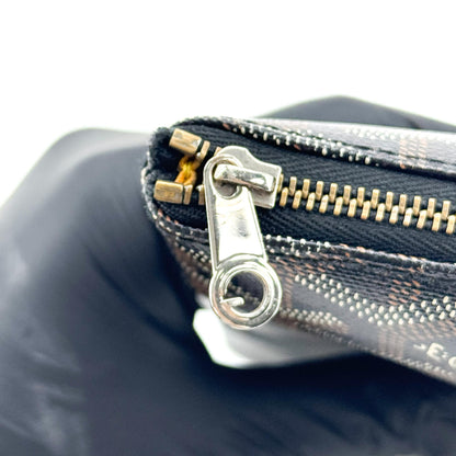 Goyard Senat Zip Printed Coated Canvas, Black, Canvas, Clutch