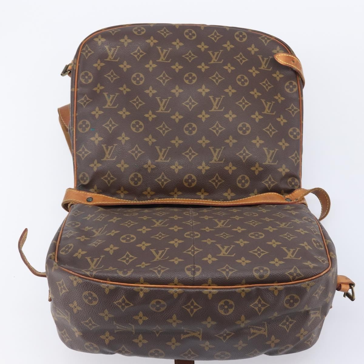 Louis Vuitton Saumur Monogram Canvas, Brown, Canvas, Shoulder Bag