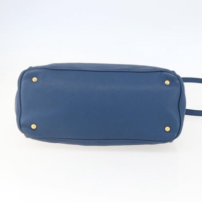 Miu Miu Vintage Leather, Blue, Leather, Tote Bag