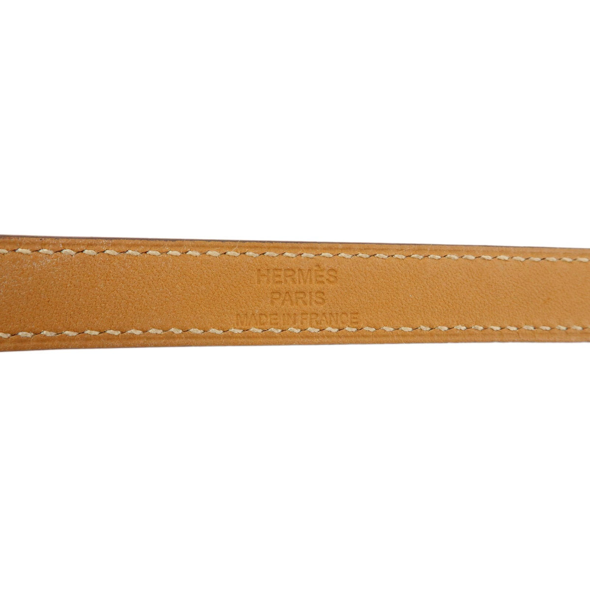 Hermes Kelly Double Tour Leather, Orange, Leather, Bracelet