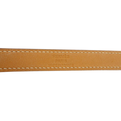 Hermes Kelly Double Tour Leather, Orange, Leather, Bracelet