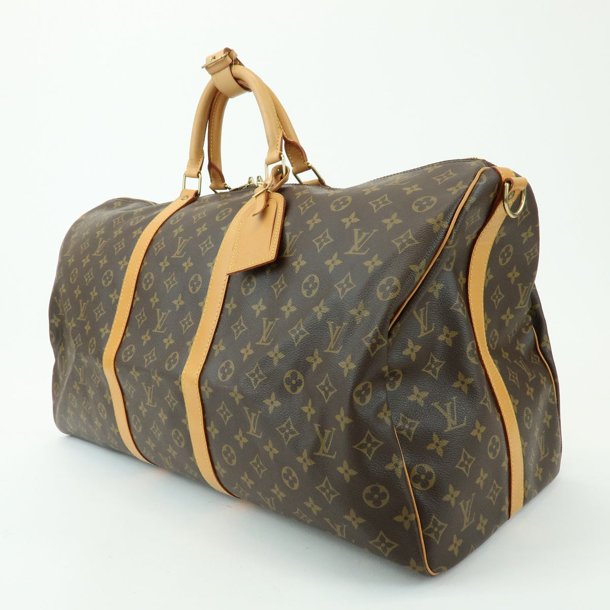 Louis Vuitton Keepall Bandouliere Monogram Canvas, Brown, Canvas, Travel Bag