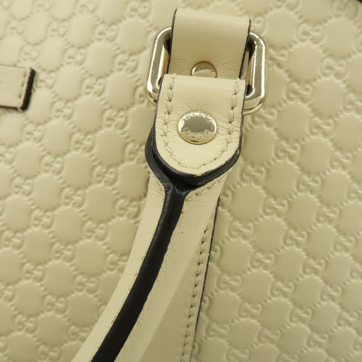 Gucci Convertible Dome Satchel Microguccissima Leather, Beige, Leather, Handbag
