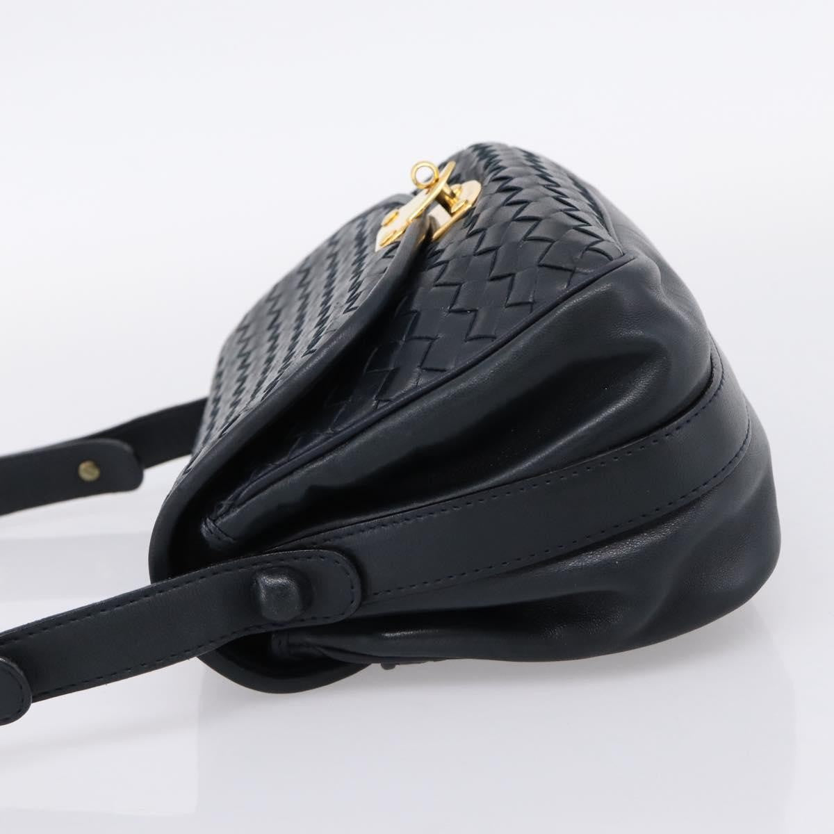 Bottega Veneta Shoulder Leather, Black, Leather, Shoulder Bag