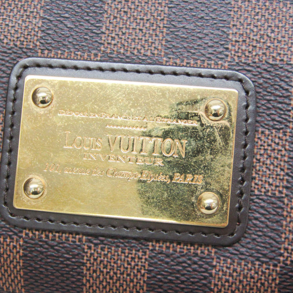Louis Vuitton Eva Damier, Brown, Canvas, Handbag