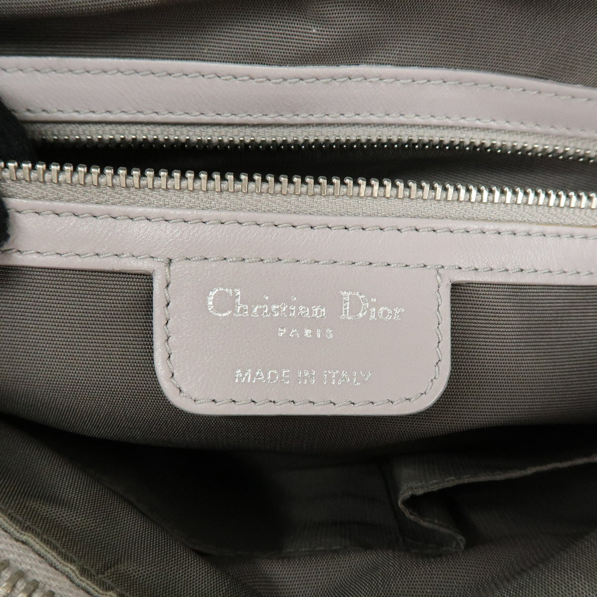 Christian Dior Granville Satchel Cannage Quilt Leather, Purple, Leather, Handbag