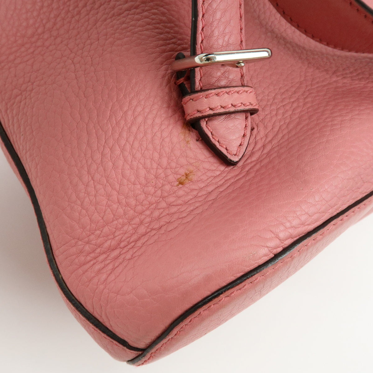 Gucci Bamboo Tassel Leather, Pink, Leather, Backpack