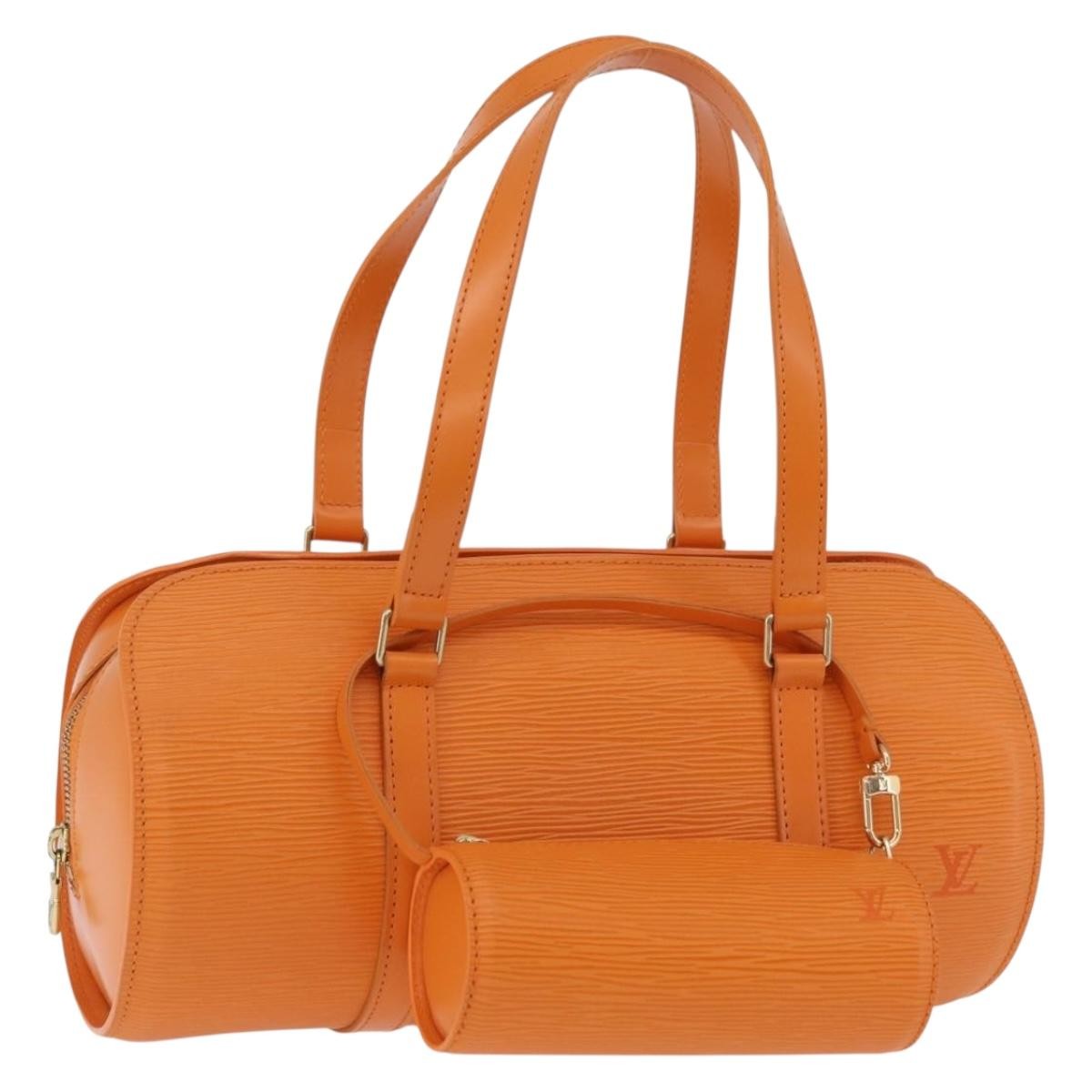 Louis Vuitton Soufflot Epi Leather, Orange, Leather, Tote Bag