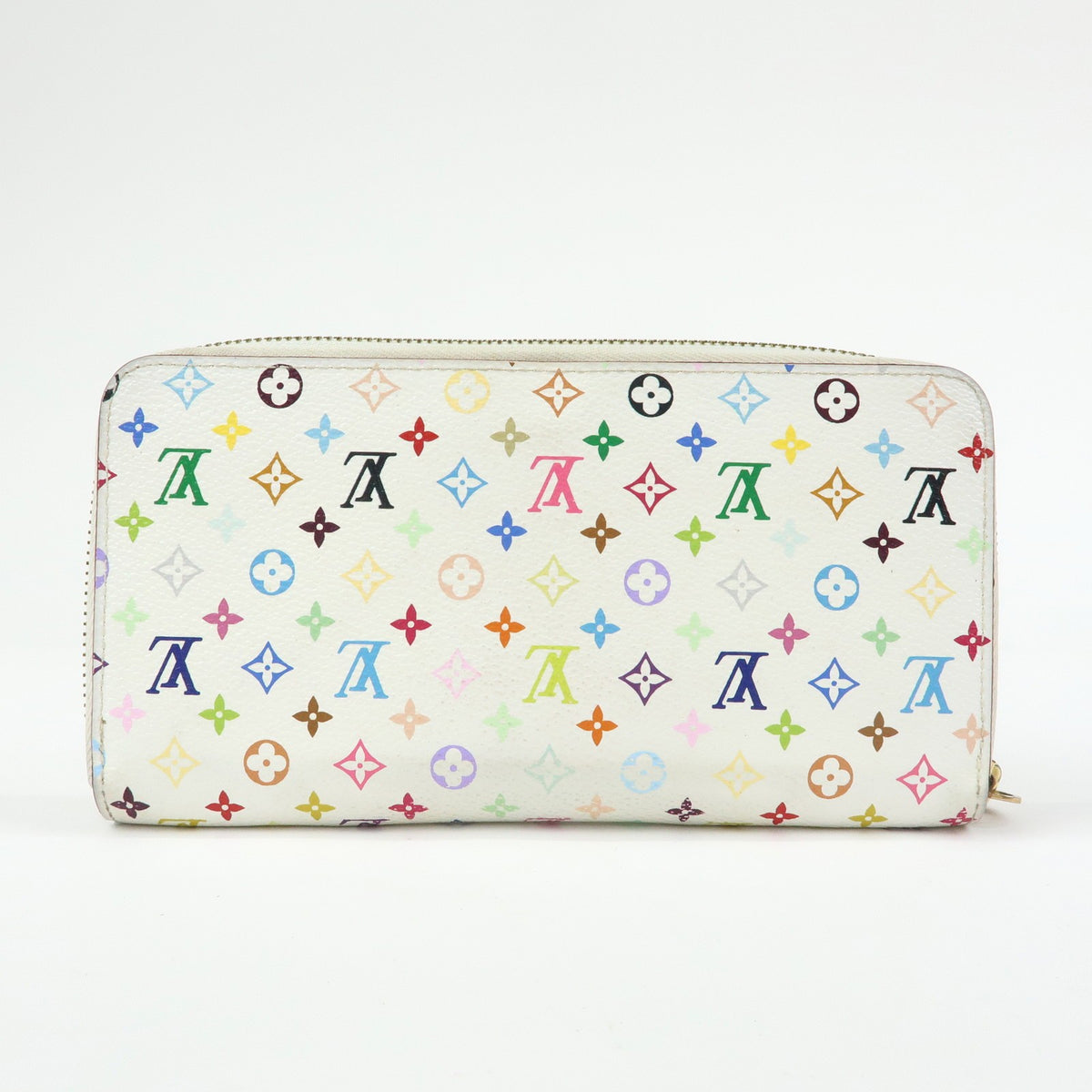 Louis Vuitton Zippy Monogram Multicolor, White, Canvas, Wallet