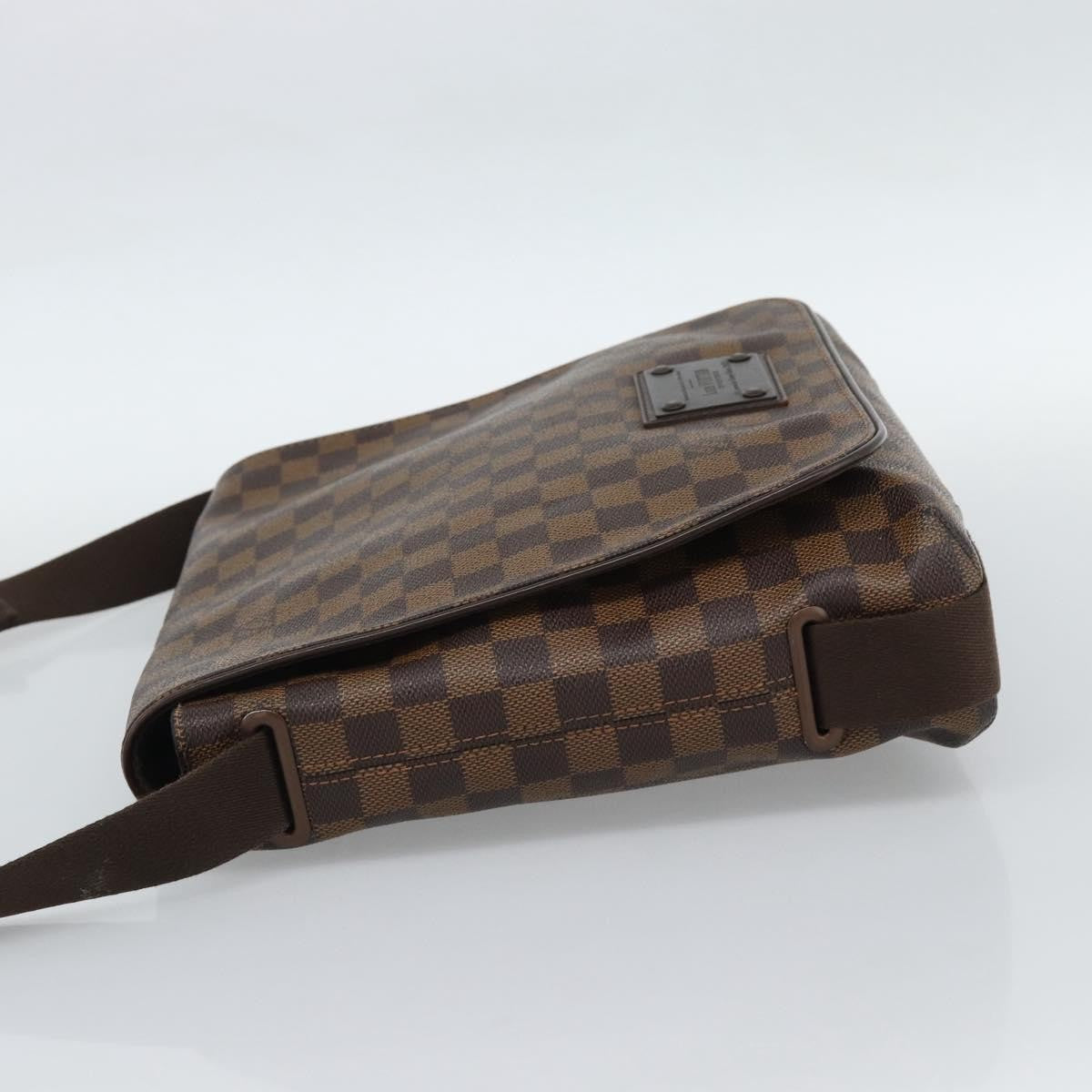 Louis Vuitton Brooklyn Damier Ebene, Brown, Canvas, Shoulder Bag