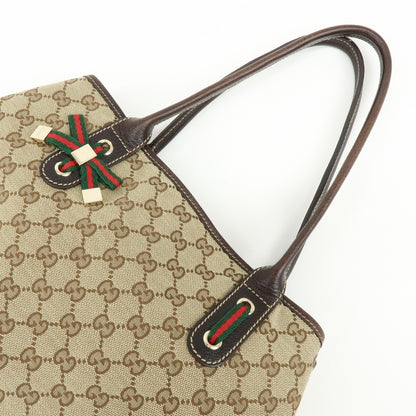 Gucci Princy GG Canvas, Beige, Canvas, Tote Bag