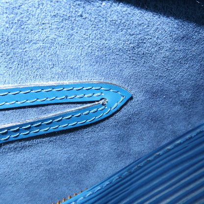 Louis Vuitton Soufflot Epi Leather, Blue, Leather, Tote Bag