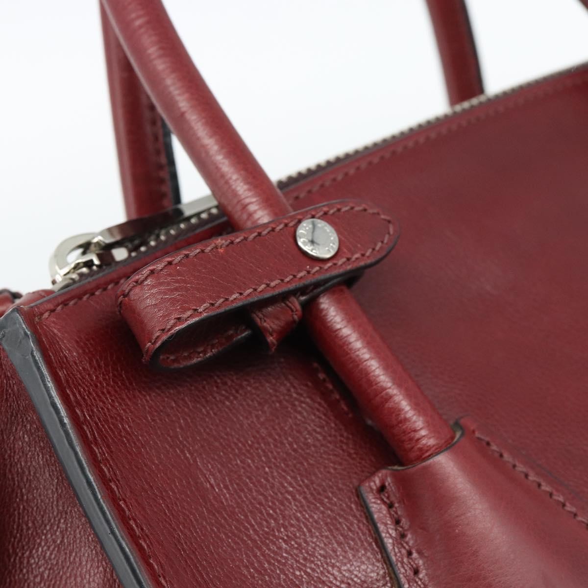 Prada Double Zip Lux Saffiano Leather, Red, Leather, Tote Bag