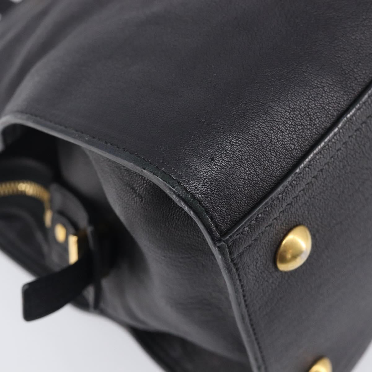Saint Laurent Classic Y Cabas Leather, Black, Leather, Tote Bag