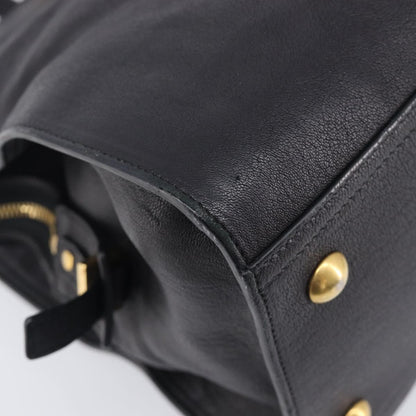 Saint Laurent Classic Y Cabas Leather, Black, Leather, Tote Bag