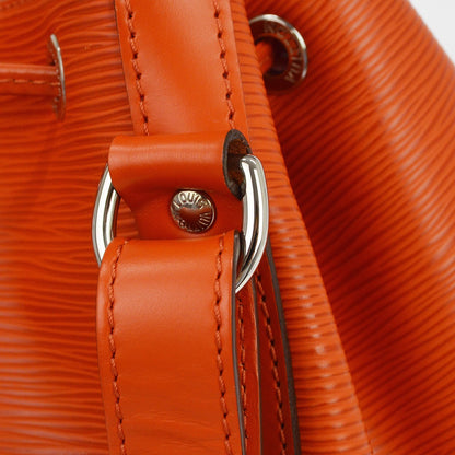 Louis Vuitton Petit Noe Epi Leather, Orange, Leather, Handbag