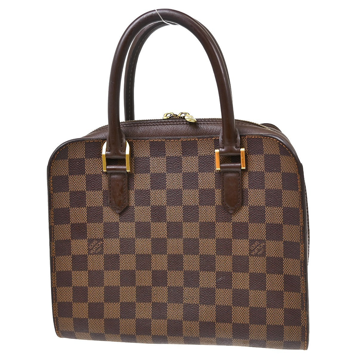 Louis Vuitton Triana Damier, Brown, Canvas, Handbag