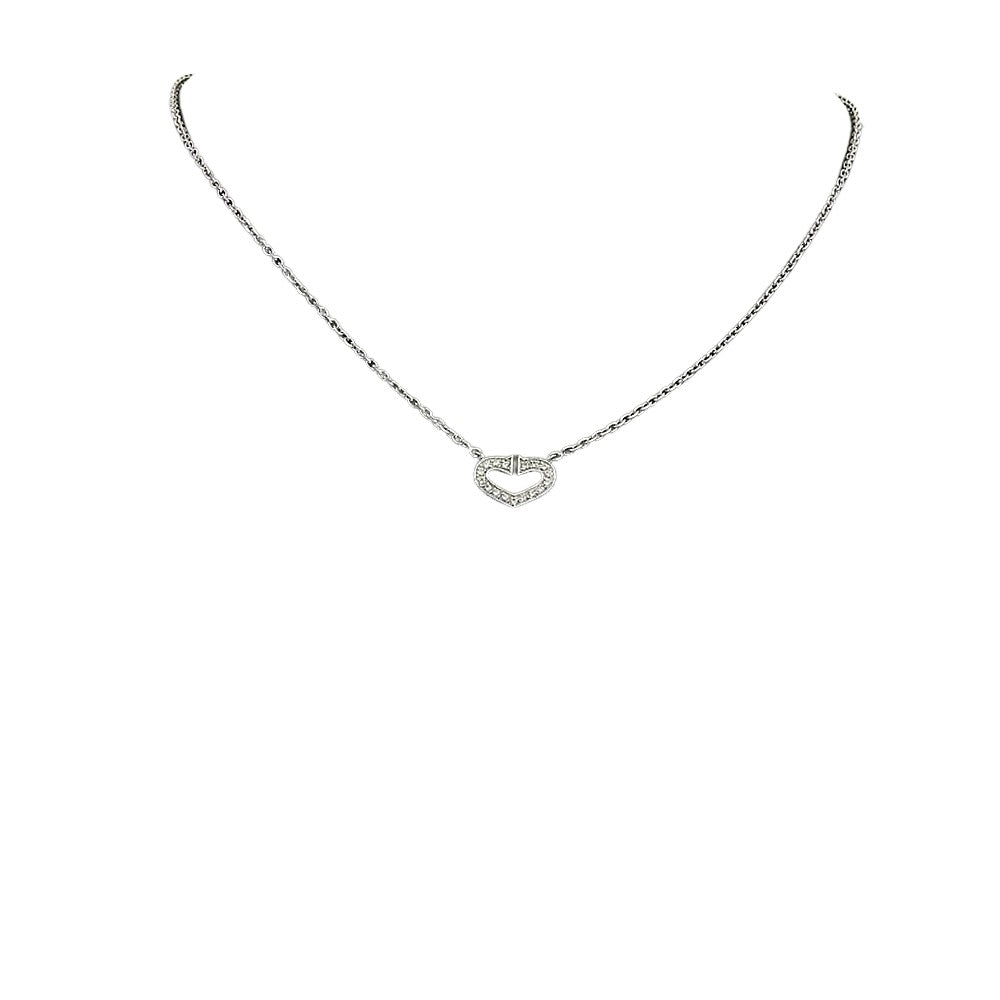 Cartier Heart, Silver, White Gold, necklace