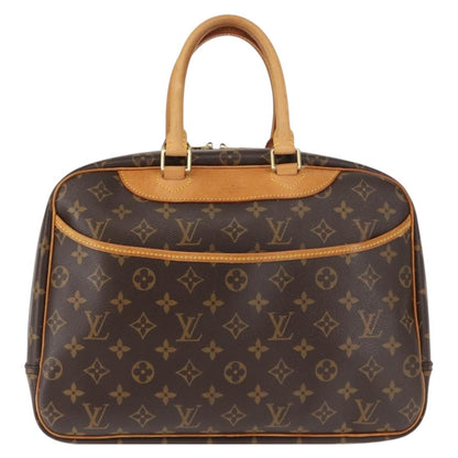 Louis Vuitton Deauville Handbag Monogram Canvas, BROWN, CANVAS, Handbag