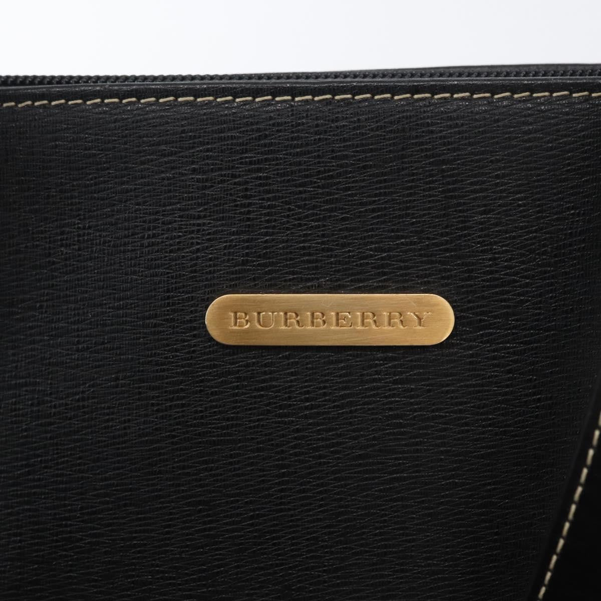Burberry Vintage Leather, Black, Leather, Tote Bag