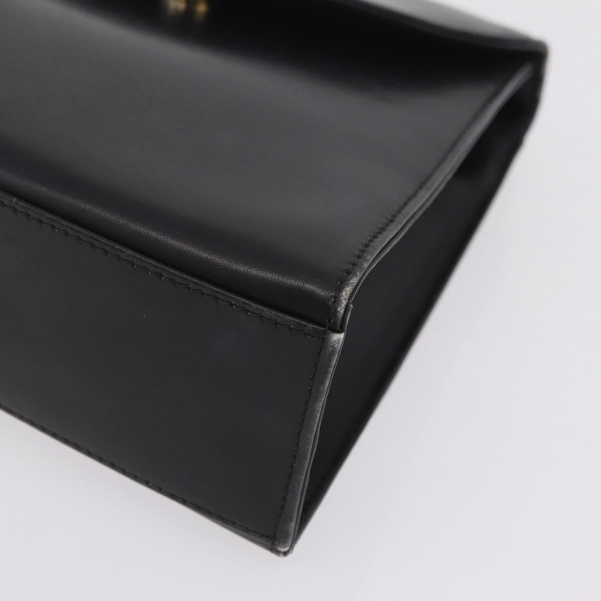 Salvatore Ferragamo Vintage Top handle Leather, Black, Leather, Handbag