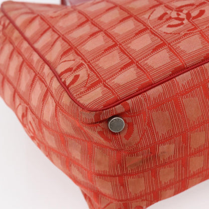 Chanel Travel Line Tote Nylon, RED, NYLON, Tote bag