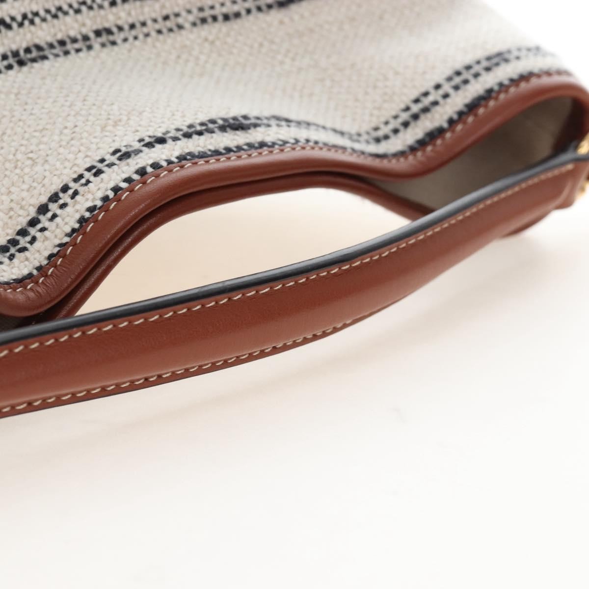 Celine Bucket 16 Raffia, Beige, Canvas, Handbag