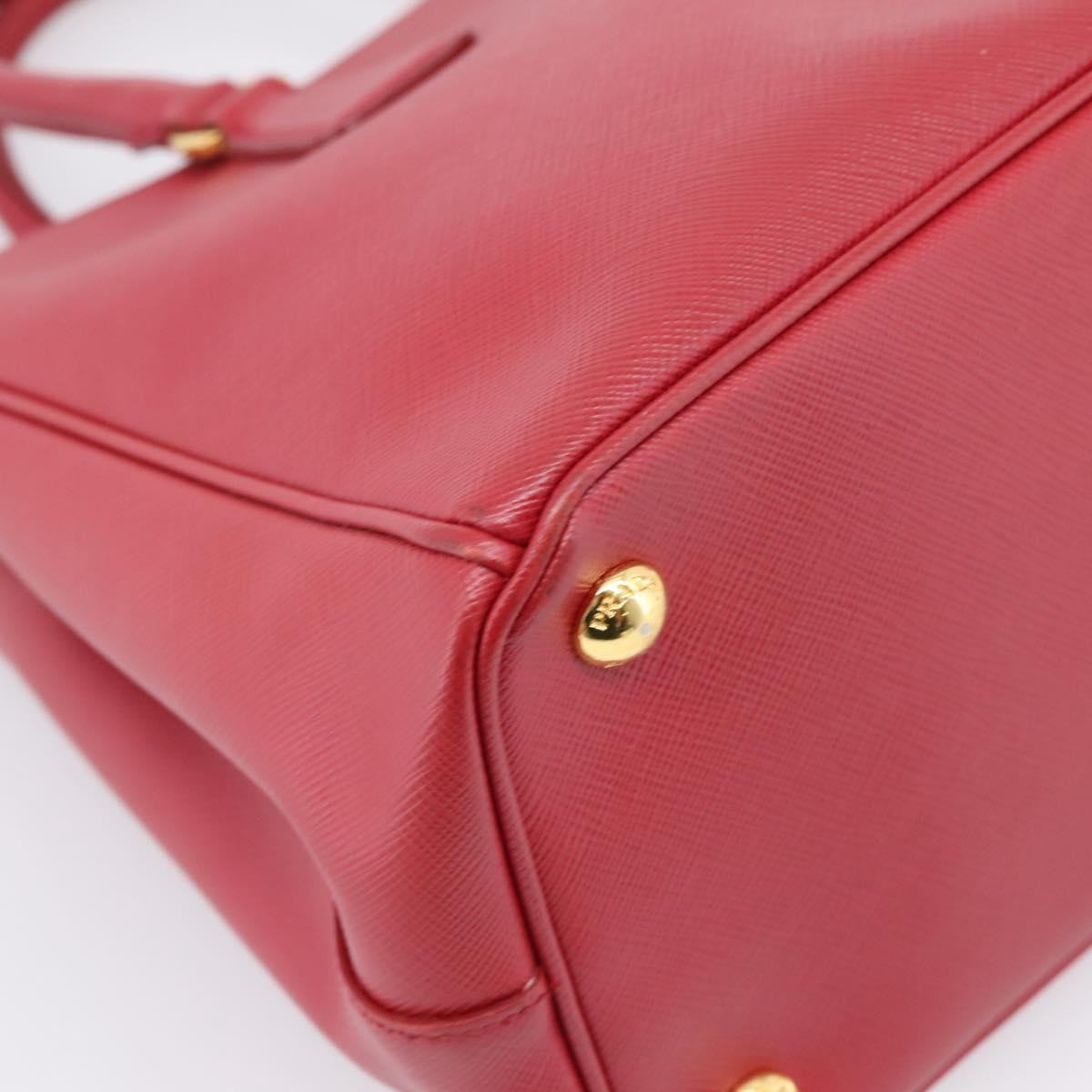Prada Galleria  Strap Leather, Red, Leather, Handbag