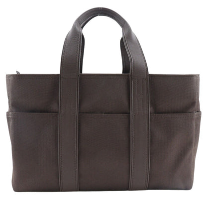 Hermès Acapulco, Brown, Canvas, handbag