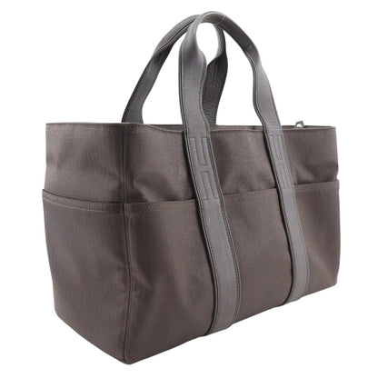 Hermès Acapulco, Brown, Canvas, handbag