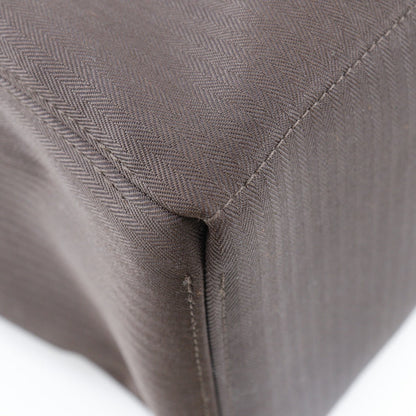 Hermès Acapulco, Brown, Canvas, handbag
