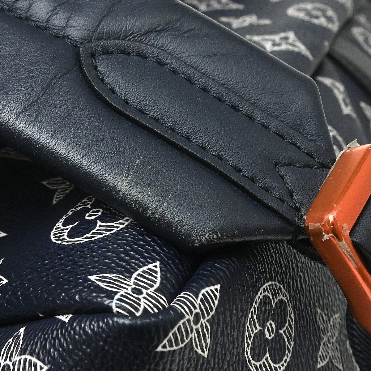 Louis Vuitton Apollo Limited Edition Upside Down Monogram Ink, Blue, Canvas, Backpack