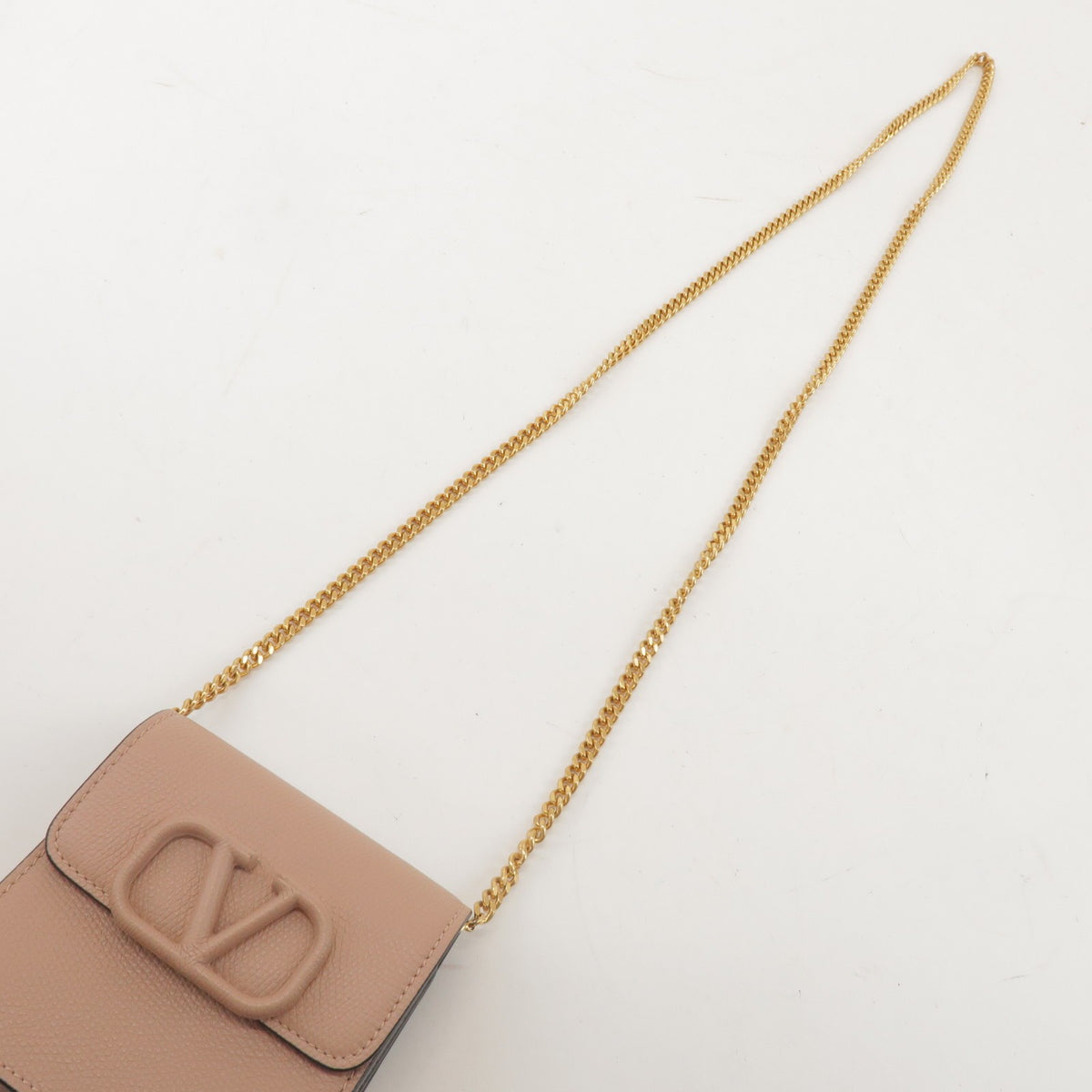 Valentino Garavani VSling Leather, Pink, Leather, Shoulder Bag