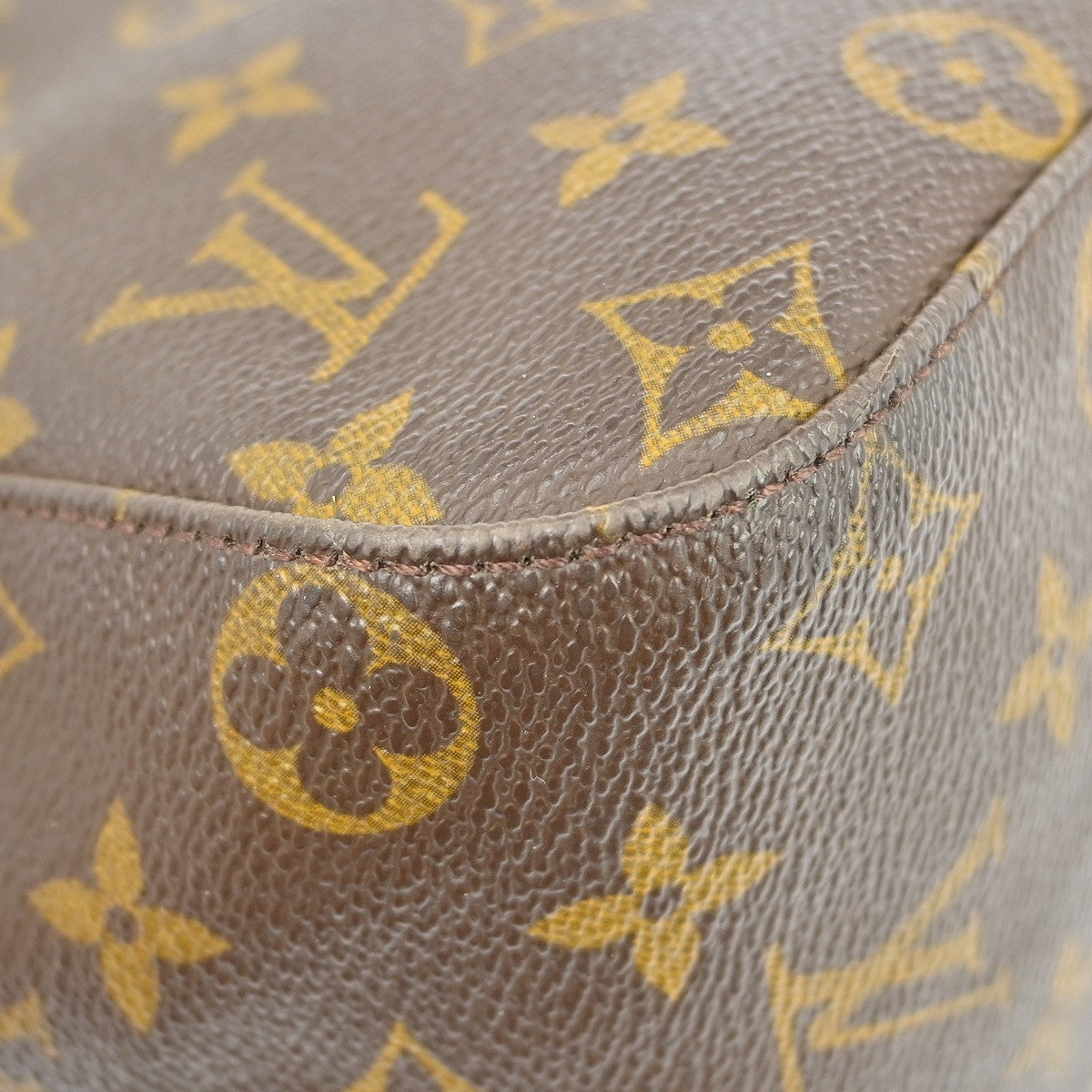 Louis Vuitton Looping Monogram Canvas, Brown, Canvas, Handbag
