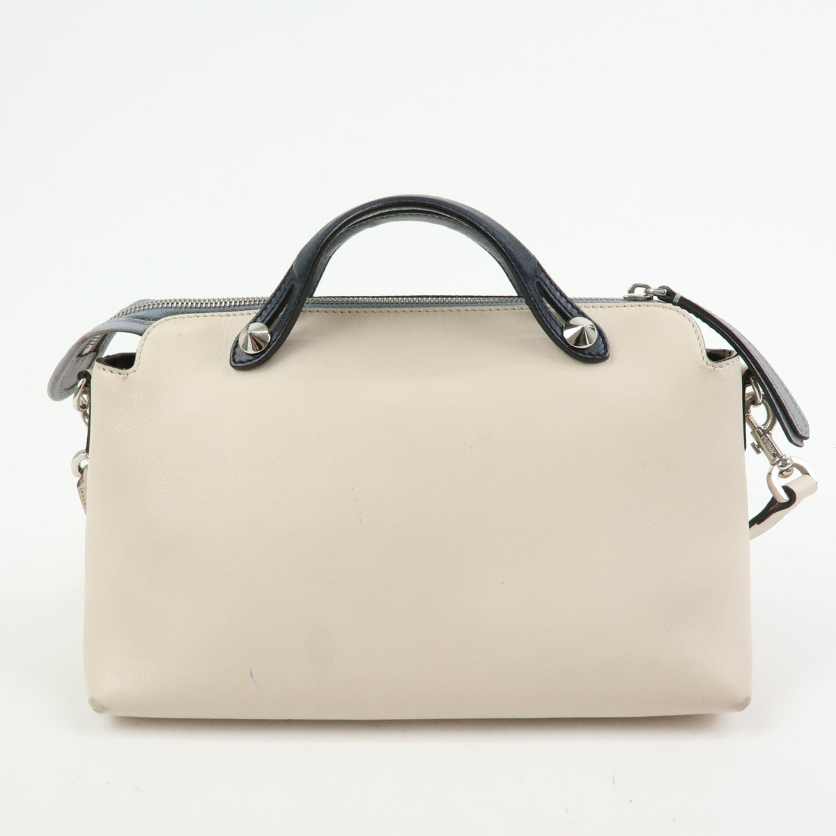 Fendi Selleria By The Way Satchel Leather, Neutral, Leather, Handbag