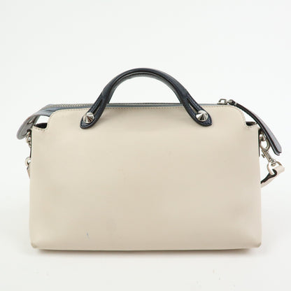 Fendi Selleria By The Way Satchel Leather, Neutral, Leather, Handbag