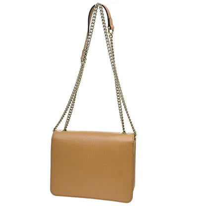 Gucci Interlocking Leather, Beige, Leather, Shoulder Bag