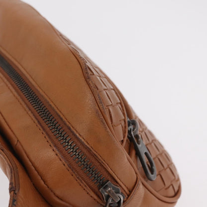 Bottega Veneta Light Waist Intrecciato Leather, Brown, Leather, Handbag