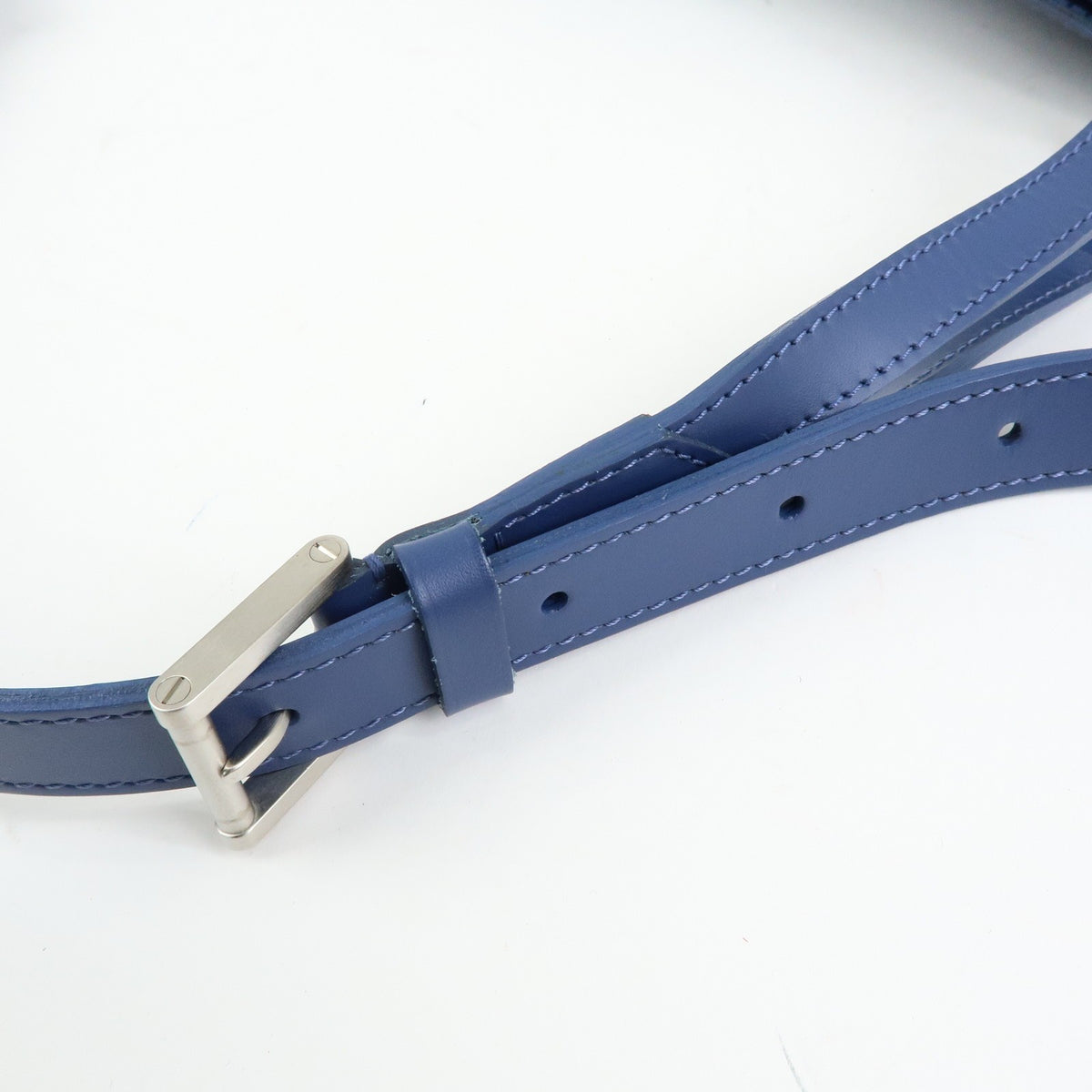 Louis Vuitton Mandara Epi Leather, Blue, Leather, Shoulder Bag