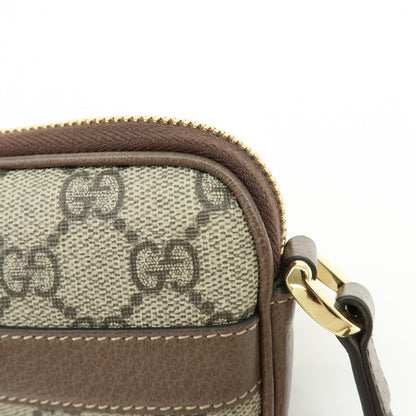 Gucci Ophidia GG Coated Canvas, Brown, Leather, Crossbody Bag