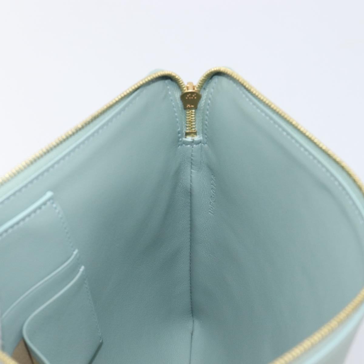 Celine Solo Leather, Green, Leather, Clutch