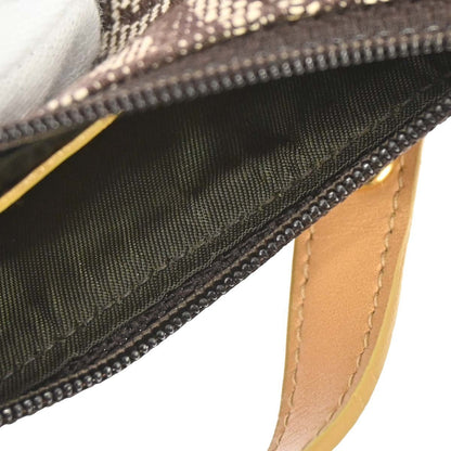 Christian Dior Vintage Saddle Zip Coin Purse Diorissimo Canvas, Brown, Canvas, Clutch