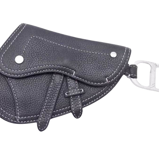 Dior Saddle, Black, Leather, wallet