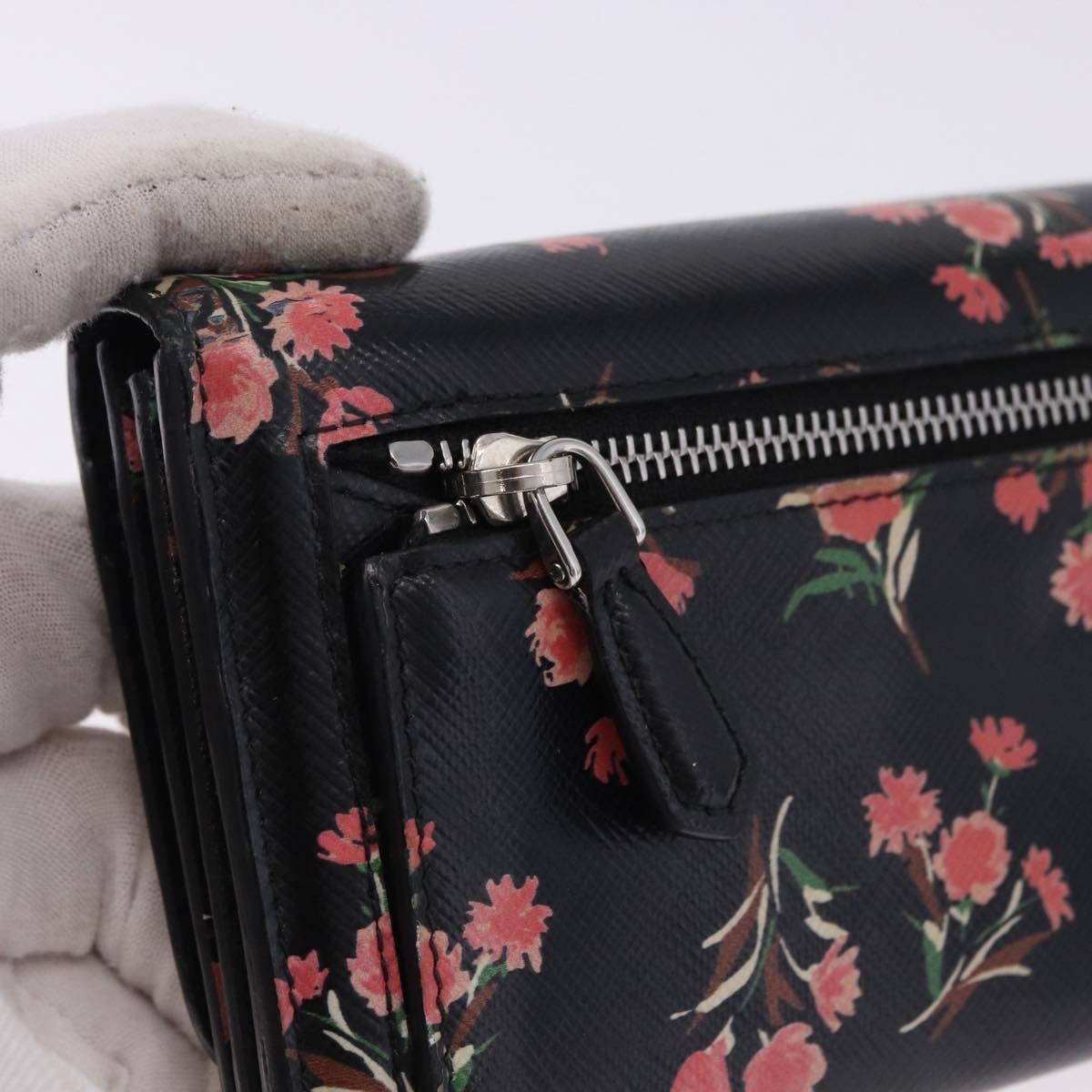 Prada Saffiano Leather, Black, Leather, Wallet
