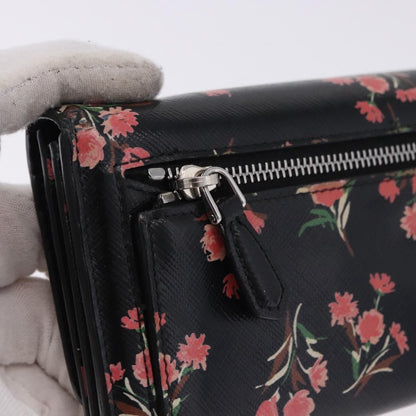 Prada Saffiano Leather, Black, Leather, Wallet