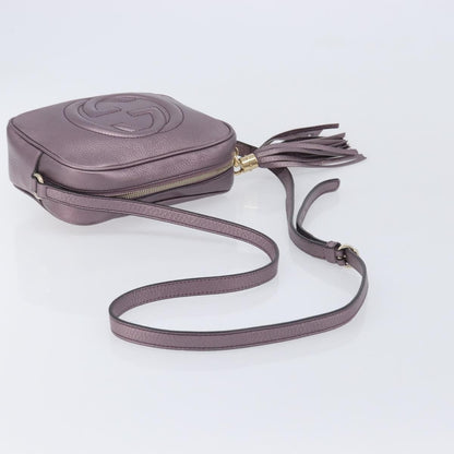 Gucci Soho Disco Leather, Pink, Leather, Crossbody Bag
