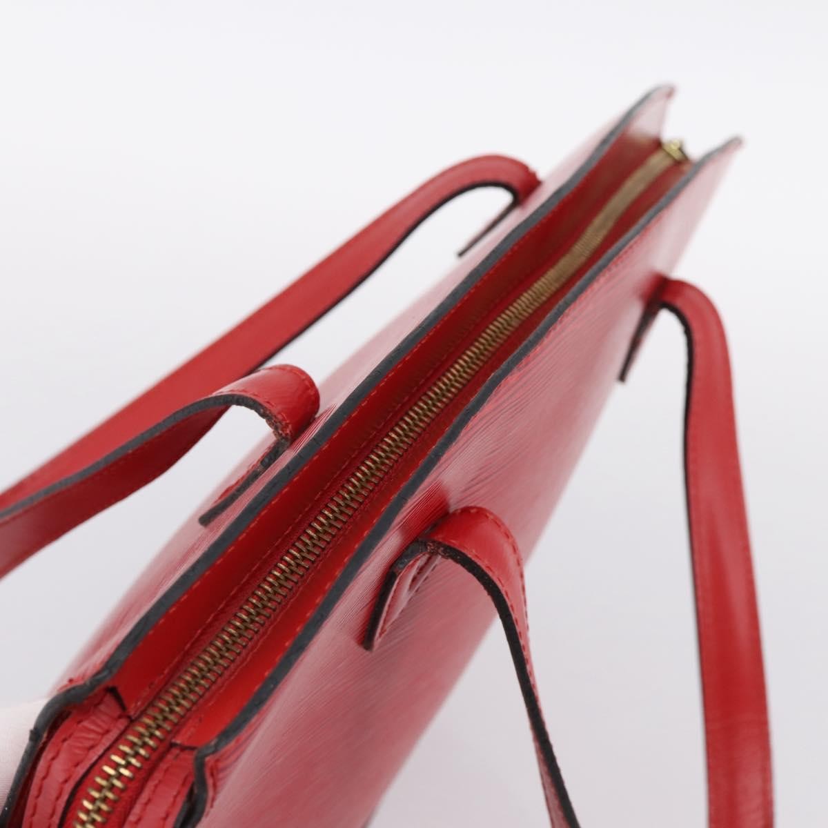 Louis Vuitton Saint Jacques Epi Leather, Red, Leather, Handbag